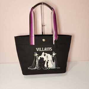 NWT Coach CC407 Disney X Coach Tote With Villains Motif Black Multi